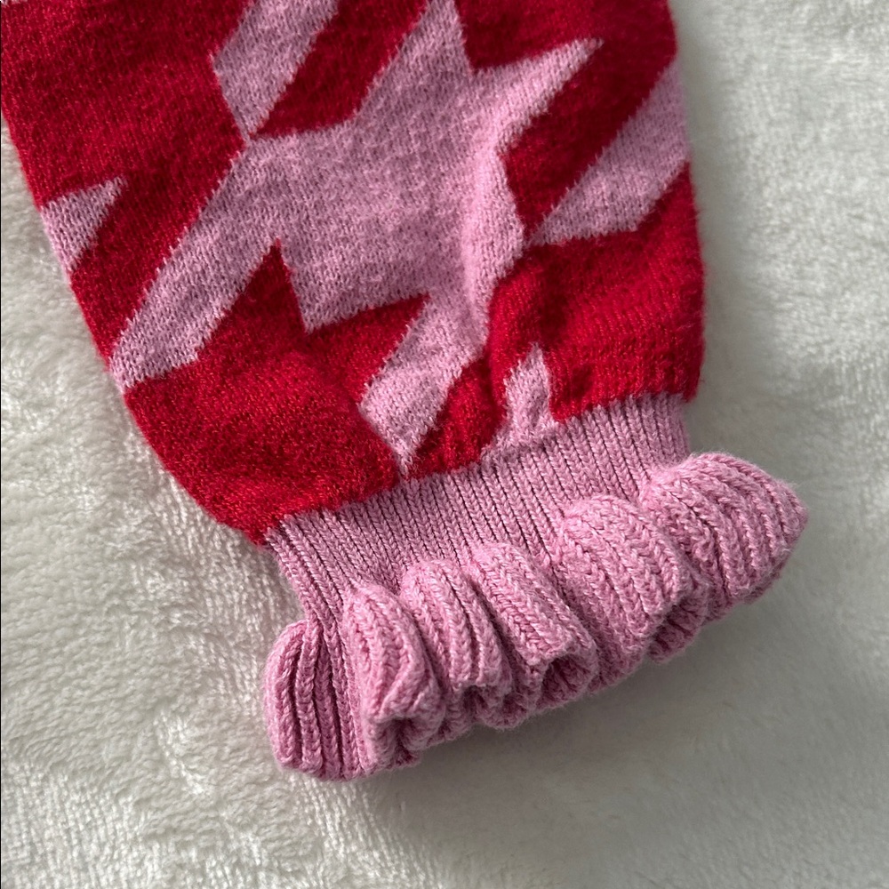 Disney Minnie Mouse Pink and Red Kids Sweater - Picture 5 of 7